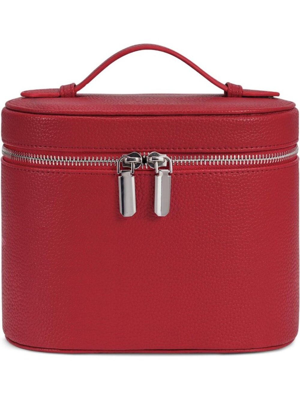 Stylish Travel Makeup Bag with Compartments & Handle - Portable Cosmetic